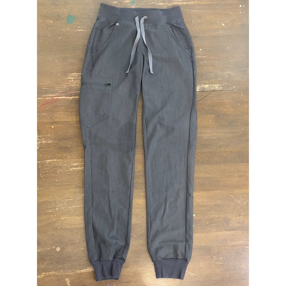 Figs Technical Collection Zamora  Gray Joggers Scrub Pants Size XXS‎ 2XS